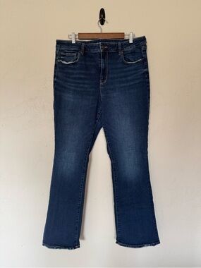 High Rise Skinny Kick Dark Wash Women's Jeans